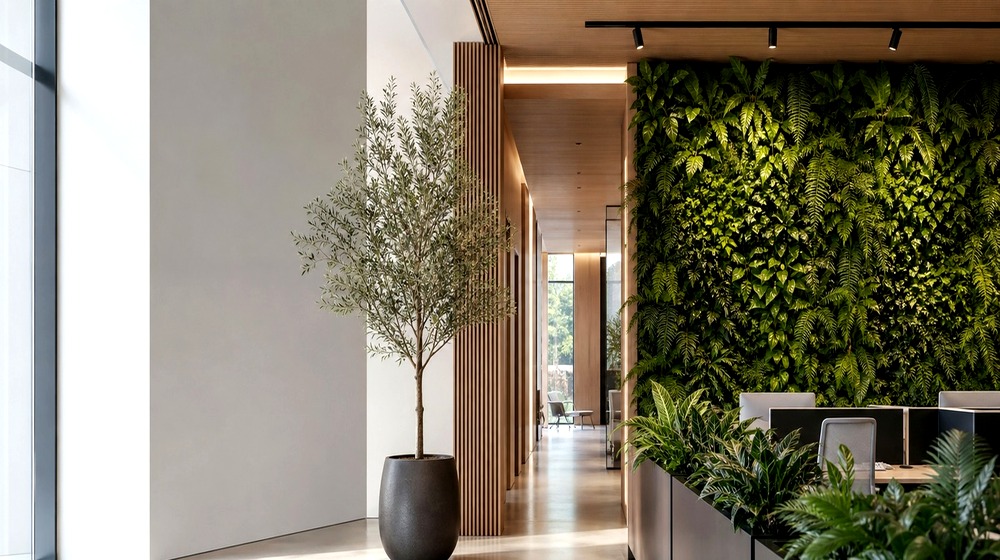 Retail green wall solution